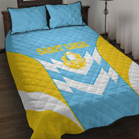 Rugby Saint Lucia Quilt Bed Set The Lucian Go Champion - Wonder Print Shop