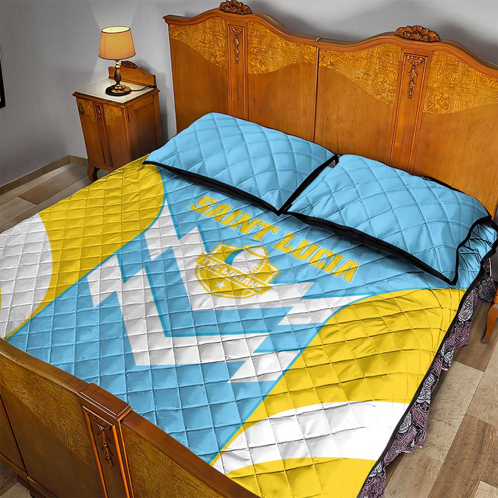 Rugby Saint Lucia Quilt Bed Set The Lucian Go Champion - Wonder Print Shop