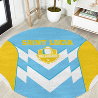 Rugby Saint Lucia Round Carpet The Lucian Go Champion - Wonder Print Shop