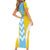 Custom Rugby Saint Lucia Short Sleeve Bodycon Dress The Lucian Go Champion - Wonder Print Shop
