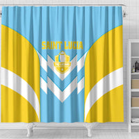 Rugby Saint Lucia Shower Curtain The Lucian Go Champion - Wonder Print Shop