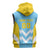Custom Rugby Saint Lucia Sleeveless Zip Hoodie The Lucian Go Champion - Wonder Print Shop
