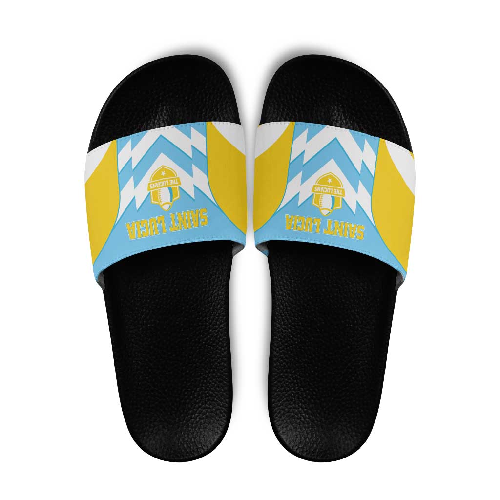 Rugby Saint Lucia Slide Sandals The Lucian Go Champion - Wonder Print Shop