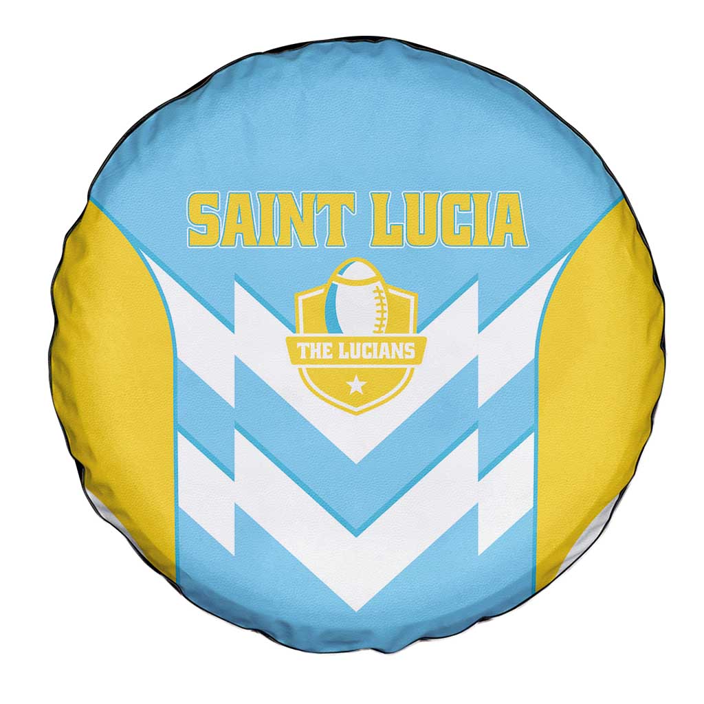 Rugby Saint Lucia Spare Tire Cover The Lucian Go Champion - Wonder Print Shop