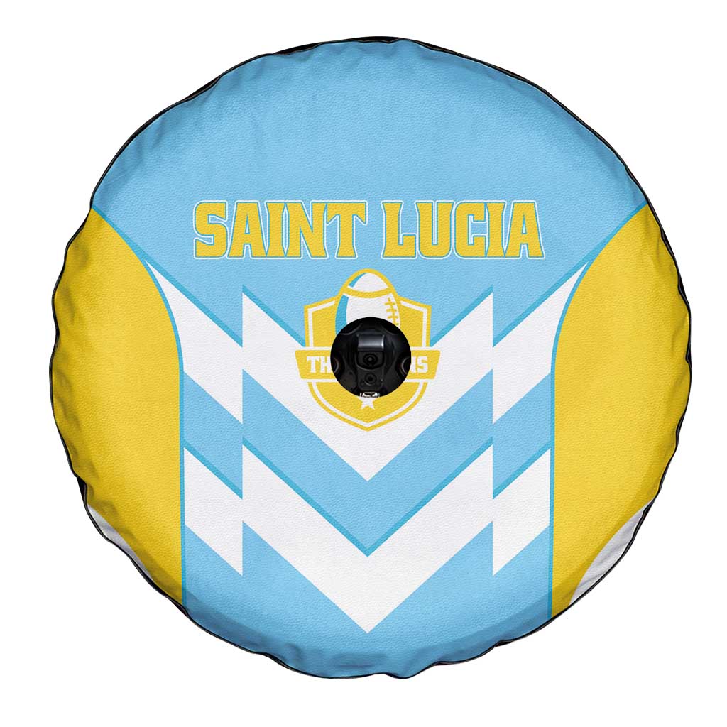 Rugby Saint Lucia Spare Tire Cover The Lucian Go Champion - Wonder Print Shop