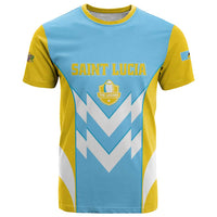 Custom Rugby Saint Lucia T Shirt The Lucian Go Champion - Wonder Print Shop