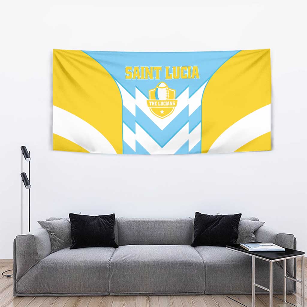 Rugby Saint Lucia Tapestry The Lucian Go Champion - Wonder Print Shop