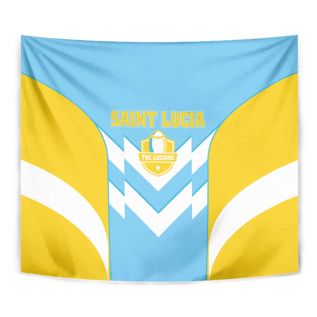 Rugby Saint Lucia Tapestry The Lucian Go Champion - Wonder Print Shop