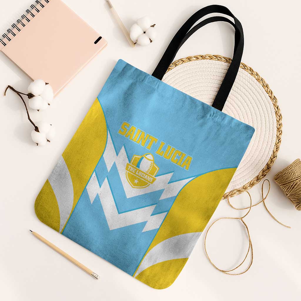 Rugby Saint Lucia Tote Bag The Lucian Go Champion - Wonder Print Shop