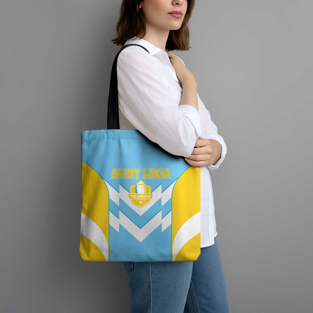 Rugby Saint Lucia Tote Bag The Lucian Go Champion - Wonder Print Shop