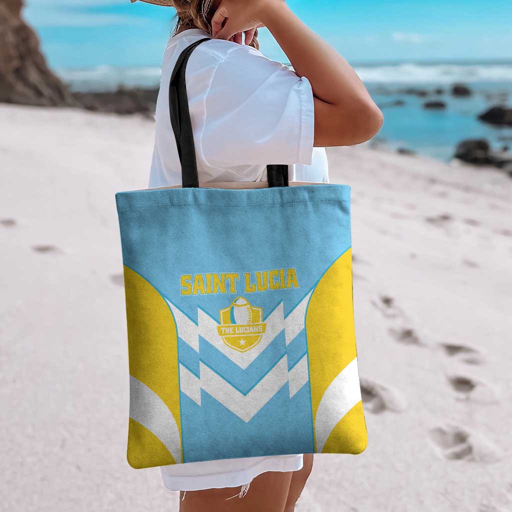 Rugby Saint Lucia Tote Bag The Lucian Go Champion - Wonder Print Shop