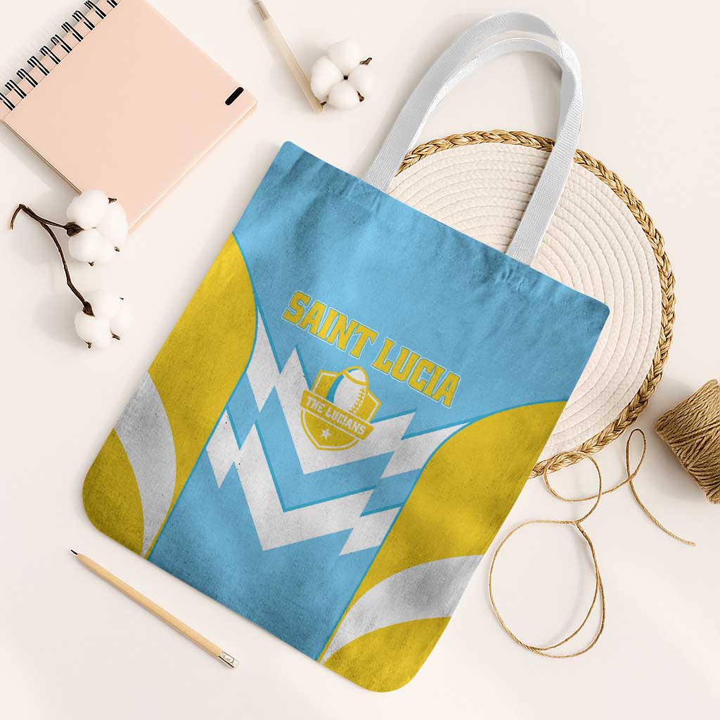 Rugby Saint Lucia Tote Bag The Lucian Go Champion - Wonder Print Shop