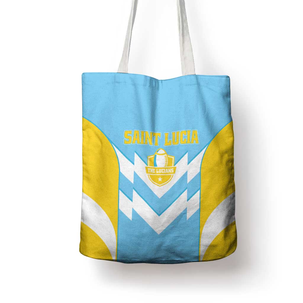 Rugby Saint Lucia Tote Bag The Lucian Go Champion - Wonder Print Shop