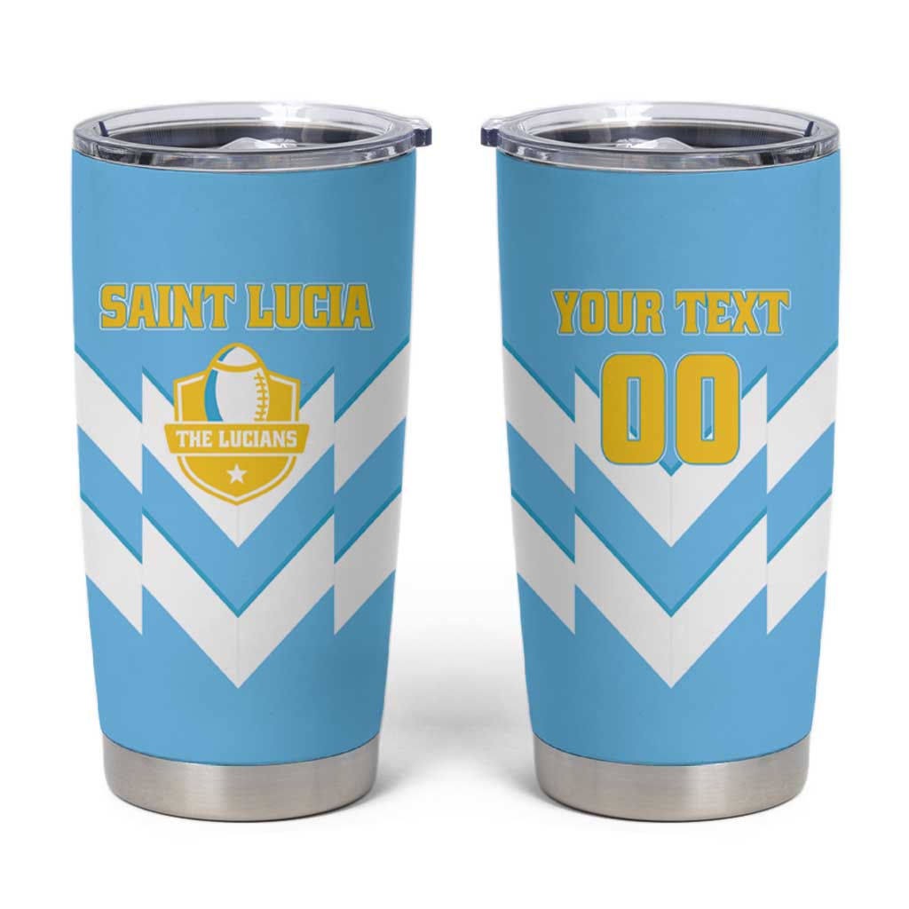 Custom Rugby Saint Lucia Tumbler Cup The Lucian Go Champion - Wonder Print Shop