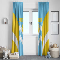 Rugby Saint Lucia Window Curtain The Lucian Go Champion - Wonder Print Shop