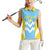 Custom Rugby Saint Lucia Women Sleeveless Polo Shirt The Lucian Go Champion - Wonder Print Shop