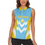Custom Rugby Saint Lucia Women Sleeveless Polo Shirt The Lucian Go Champion - Wonder Print Shop