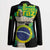 Personalized Brazil Christ the Redeemer Blazer Brasil Map Unique Stylized - Wonder Print Shop