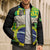 Personalized Brazil Christ the Redeemer Bomber Puffer Jacket Brasil Map Unique Stylized - Wonder Print Shop