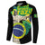 Personalized Brazil Christ the Redeemer Button Sweatshirt Brasil Map Unique Stylized - Wonder Print Shop