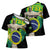 Personalized Brazil Christ the Redeemer Cross Shoulder Shirt Brasil Map Unique Stylized - Wonder Print Shop