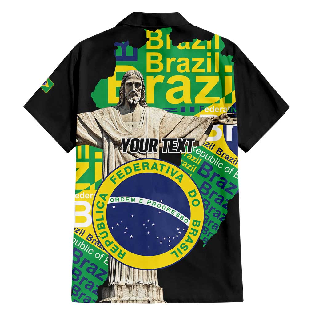 Personalized Brazil Christ the Redeemer Hawaiian Shirt Brasil Map Unique Stylized - Wonder Print Shop