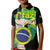 Personalized Brazil Christ the Redeemer Kid Polo Shirt Brasil Map Unique Stylized - Wonder Print Shop