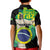 Personalized Brazil Christ the Redeemer Kid Polo Shirt Brasil Map Unique Stylized - Wonder Print Shop