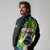 Personalized Brazil Christ the Redeemer Long Sleeve Polo Shirt Brasil Map Unique Stylized - Wonder Print Shop
