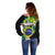 Personalized Brazil Christ the Redeemer Off Shoulder Sweater Brasil Map Unique Stylized - Wonder Print Shop