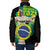 Personalized Brazil Christ the Redeemer Padded Jacket Brasil Map Unique Stylized - Wonder Print Shop