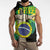 Personalized Brazil Christ the Redeemer Sleeveless Zip Hoodie Brasil Map Unique Stylized - Wonder Print Shop