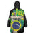 Personalized Brazil Christ the Redeemer Wearable Blanket Hoodie Brasil Map Unique Stylized - Wonder Print Shop