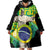 Personalized Brazil Christ the Redeemer Wearable Blanket Hoodie Brasil Map Unique Stylized - Wonder Print Shop