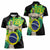 Personalized Brazil Christ the Redeemer Women Polo Shirt Brasil Map Unique Stylized - Wonder Print Shop