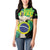 Personalized Brazil Christ the Redeemer Women Polo Shirt Brasil Map Unique Stylized - Wonder Print Shop
