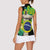 Personalized Brazil Christ the Redeemer Women Sleeveless Polo Shirt Brasil Map Unique Stylized - Wonder Print Shop