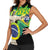 Personalized Brazil Christ the Redeemer Women Sleeveless Polo Shirt Brasil Map Unique Stylized - Wonder Print Shop