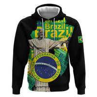 Personalized Brazil Christ the Redeemer Zip Hoodie Brasil Map Unique Stylized - Wonder Print Shop