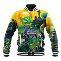 Personalized Brazil Sete de Setembro Baseball Jacket Brasil Rio de Janeiro Art Style - Wonder Print Shop