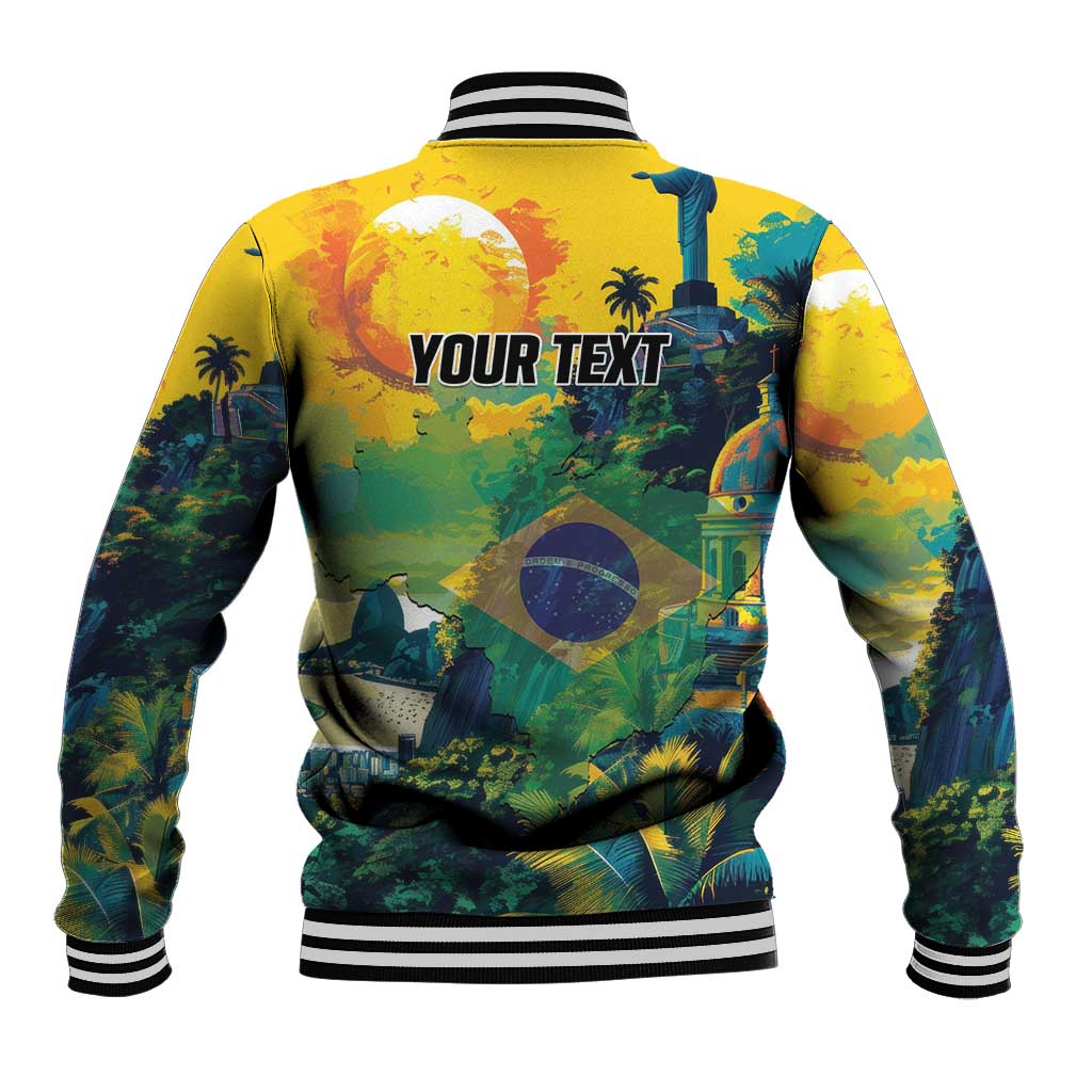 Personalized Brazil Sete de Setembro Baseball Jacket Brasil Rio de Janeiro Art Style - Wonder Print Shop
