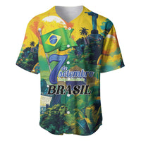 Personalized Brazil Sete de Setembro Baseball Jersey Brasil Rio de Janeiro Art Style - Wonder Print Shop