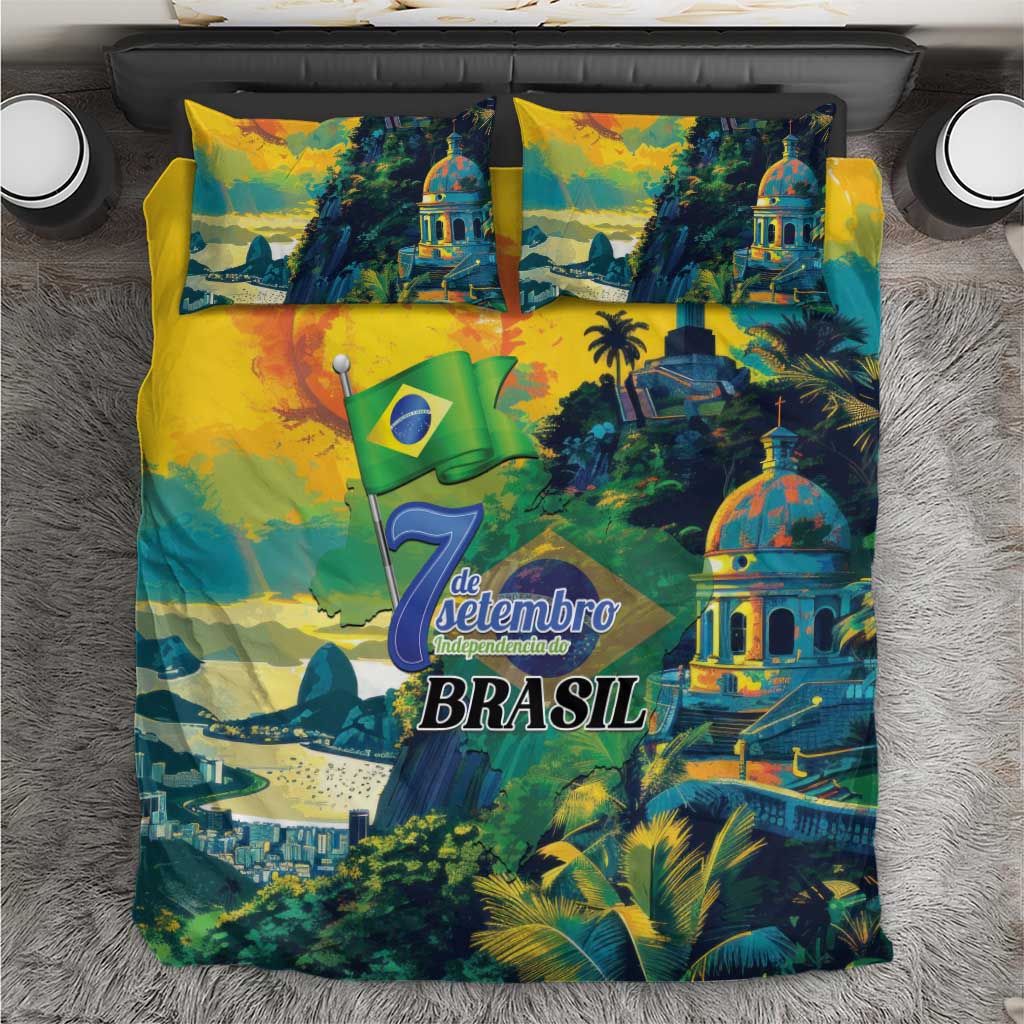 Brazil Sete de Setembro Bedding Set Brasil Rio de Janeiro Art Style - Wonder Print Shop