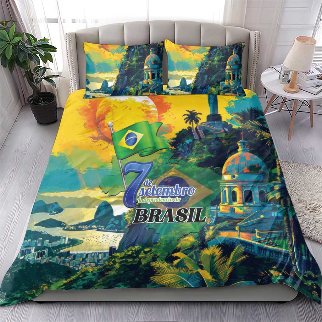 Brazil Sete de Setembro Bedding Set Brasil Rio de Janeiro Art Style - Wonder Print Shop