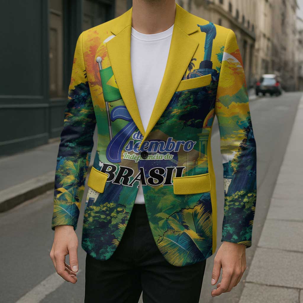 Personalized Brazil Sete de Setembro Blazer Brasil Rio de Janeiro Art Style - Wonder Print Shop