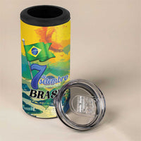 Personalized Brazil Sete de Setembro 4 in 1 Can Cooler Tumbler Brasil Rio de Janeiro Art Style - Wonder Print Shop
