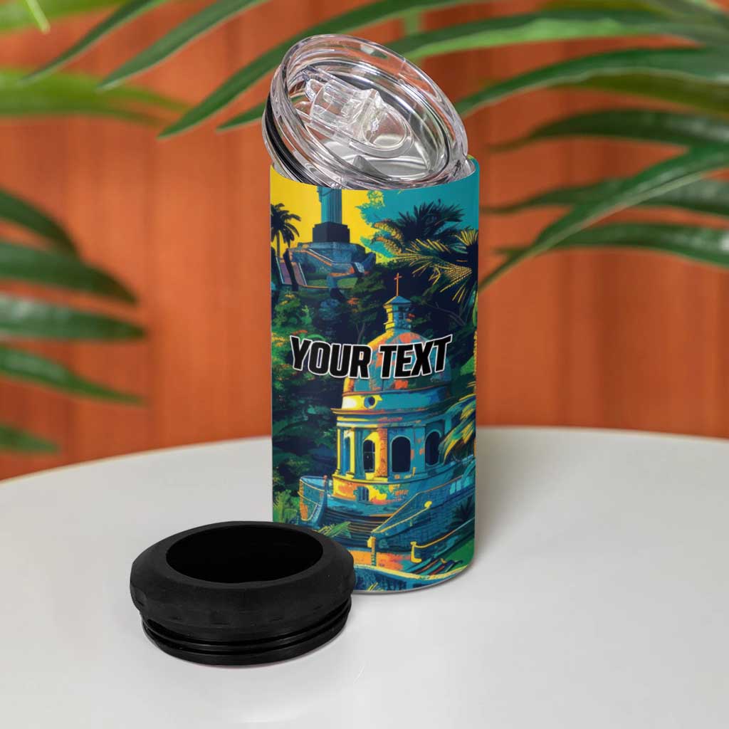 Personalized Brazil Sete de Setembro 4 in 1 Can Cooler Tumbler Brasil Rio de Janeiro Art Style - Wonder Print Shop
