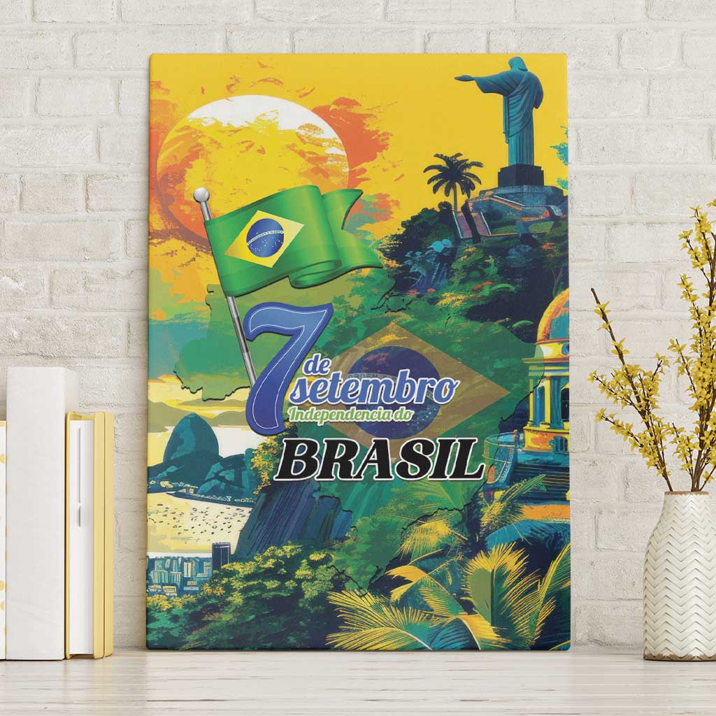 Brazil Sete de Setembro Canvas Wall Art Brasil Rio de Janeiro Art Style - Wonder Print Shop
