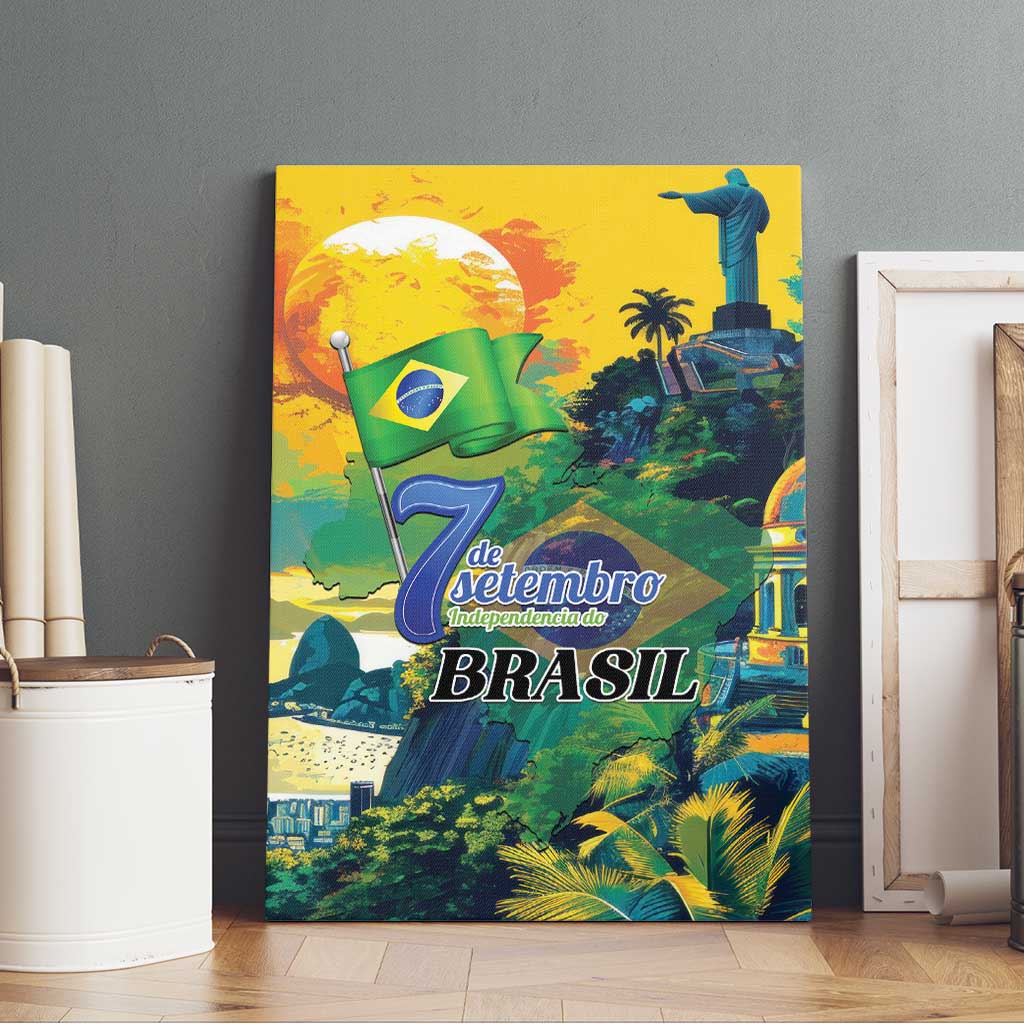 Brazil Sete de Setembro Canvas Wall Art Brasil Rio de Janeiro Art Style - Wonder Print Shop