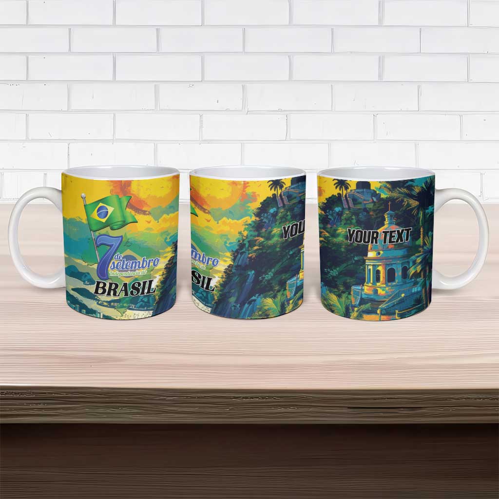 Personalized Brazil Sete de Setembro Ceramic Mug Brasil Rio de Janeiro Art Style - Wonder Print Shop
